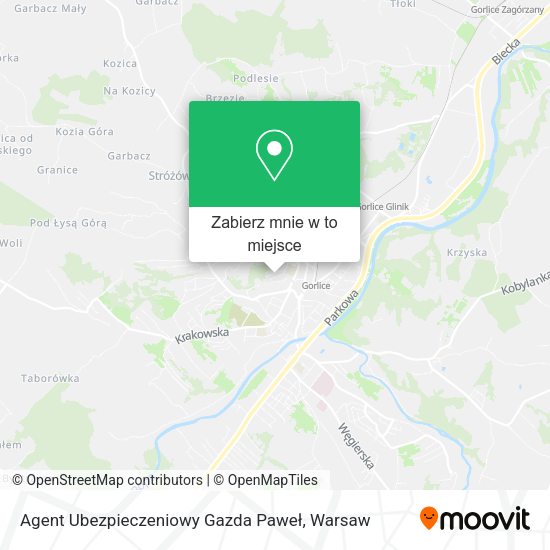 Mapa Agent Ubezpieczeniowy Gazda Paweł