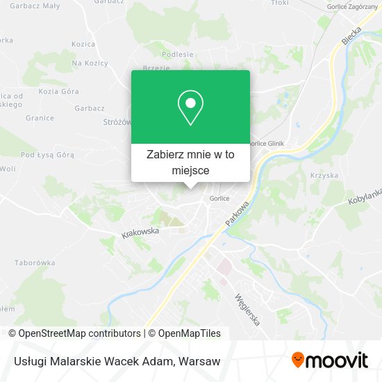 Mapa Usługi Malarskie Wacek Adam