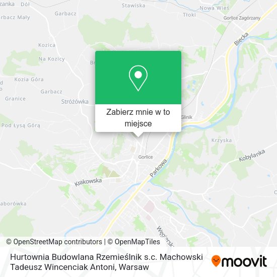 Mapa Hurtownia Budowlana Rzemieślnik s.c. Machowski Tadeusz Wincenciak Antoni