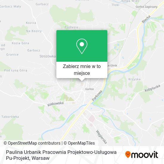 Mapa Paulina Urbanik Pracownia Projektowo-Usługowa Pu-Projekt