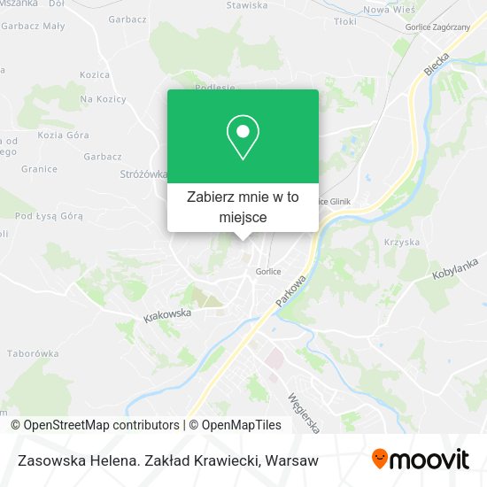 Mapa Zasowska Helena. Zakład Krawiecki