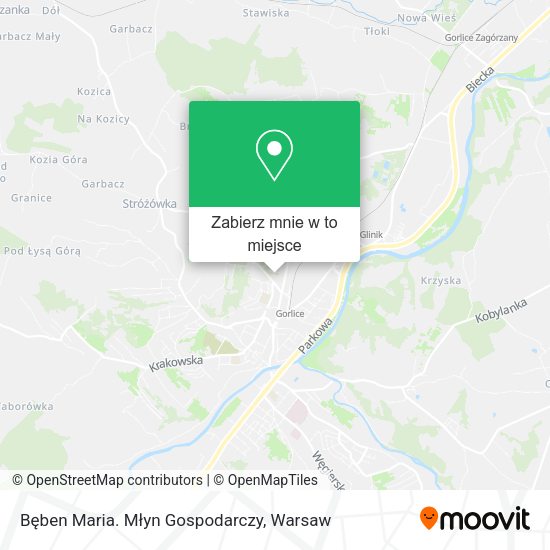 Mapa Bęben Maria. Młyn Gospodarczy