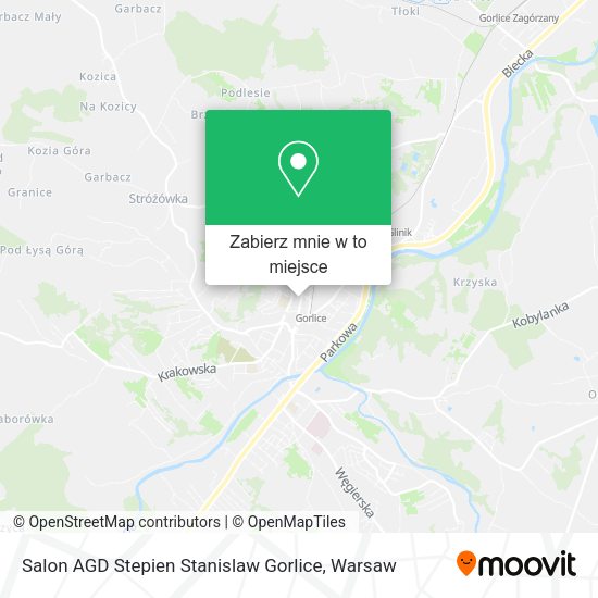 Mapa Salon AGD Stepien Stanislaw Gorlice