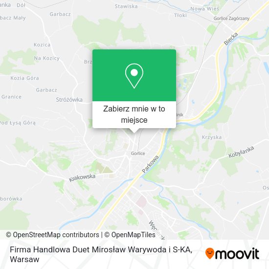 Mapa Firma Handlowa Duet Mirosław Warywoda i S-KA