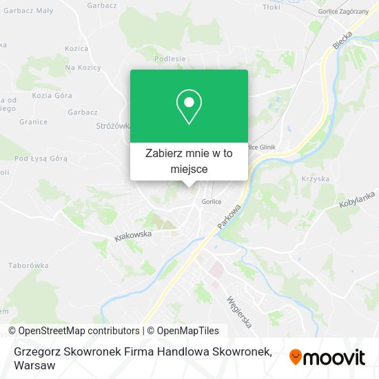 Mapa Grzegorz Skowronek Firma Handlowa Skowronek