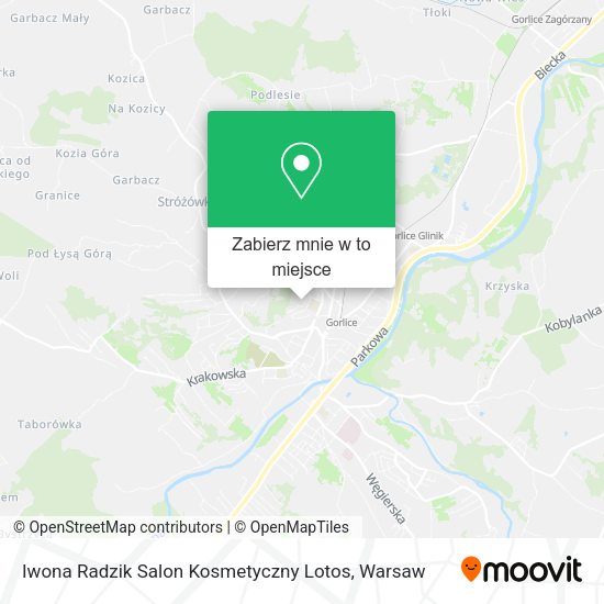 Mapa Iwona Radzik Salon Kosmetyczny Lotos