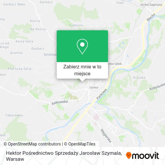 Mapa Hektor Pośrednictwo Sprzedaży Jarosław Szymala