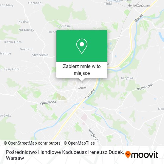 Mapa Pośrednictwo Handlowe Kaduceusz Ireneusz Dudek