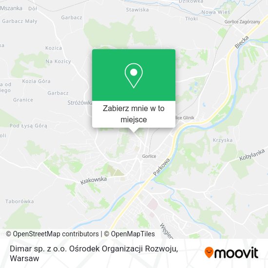 Mapa Dimar sp. z o.o. Ośrodek Organizacji Rozwoju