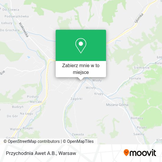 Mapa Przychodnia Awet A.B.