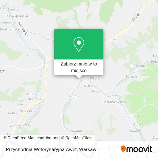 Mapa Przychodnia Weterynaryjna Awet