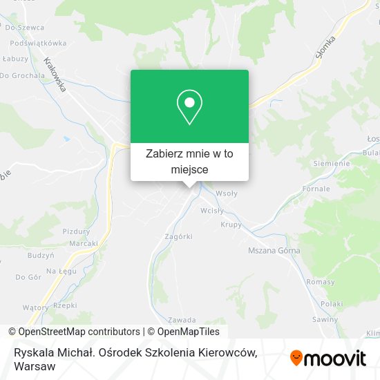 Mapa Ryskala Michał. Ośrodek Szkolenia Kierowców