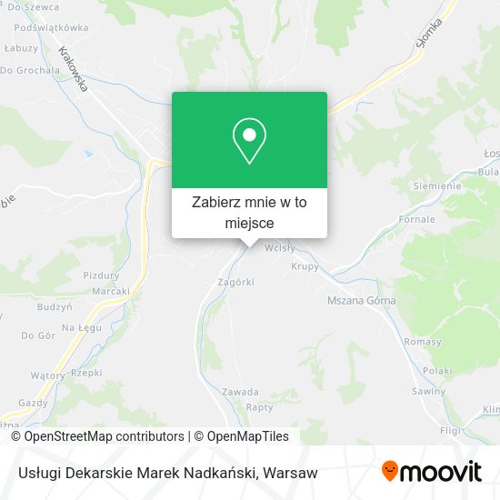 Mapa Usługi Dekarskie Marek Nadkański