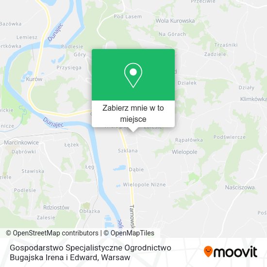 Mapa Gospodarstwo Specjalistyczne Ogrodnictwo Bugajska Irena i Edward