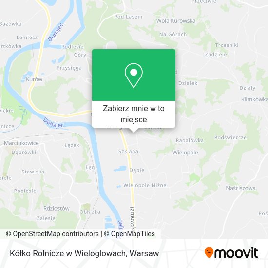 Mapa Kółko Rolnicze w Wieloglowach