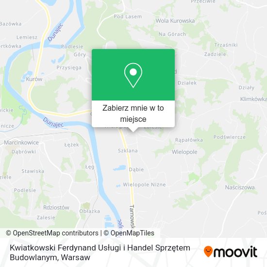 Mapa Kwiatkowski Ferdynand Usługi i Handel Sprzętem Budowlanym