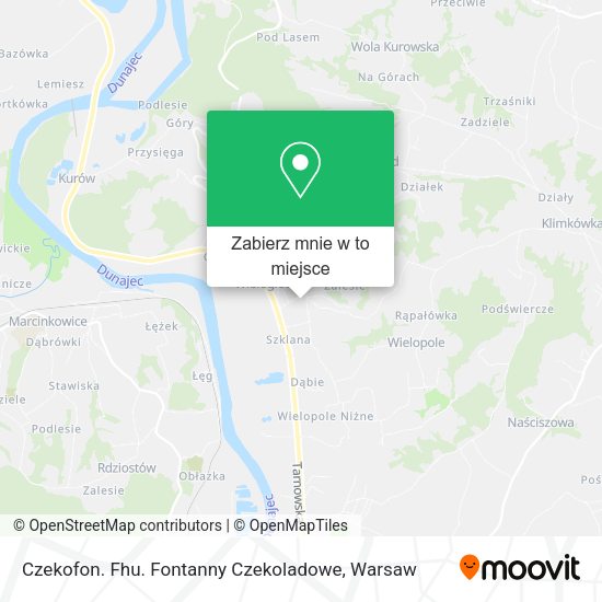 Mapa Czekofon. Fhu. Fontanny Czekoladowe