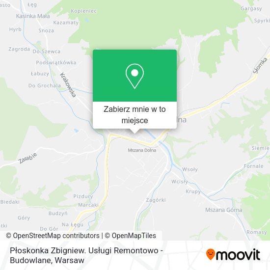 Mapa Płoskonka Zbigniew. Usługi Remontowo - Budowlane