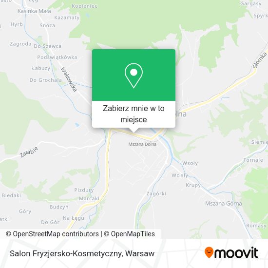 Mapa Salon Fryzjersko-Kosmetyczny