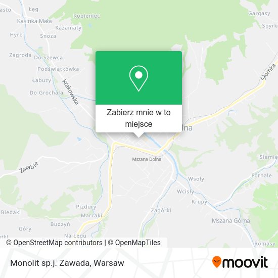 Mapa Monolit sp.j. Zawada