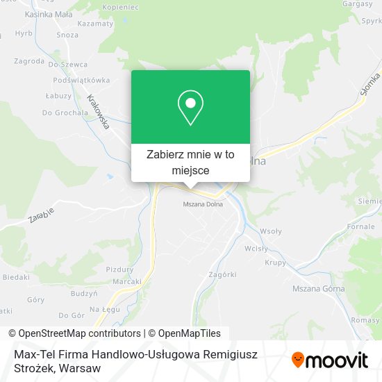 Mapa Max-Tel Firma Handlowo-Usługowa Remigiusz Strożek