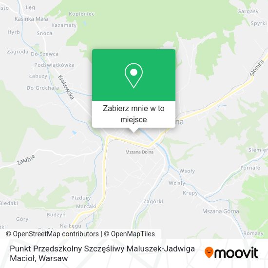 Mapa Punkt Przedszkolny Szczęśliwy Maluszek-Jadwiga Macioł