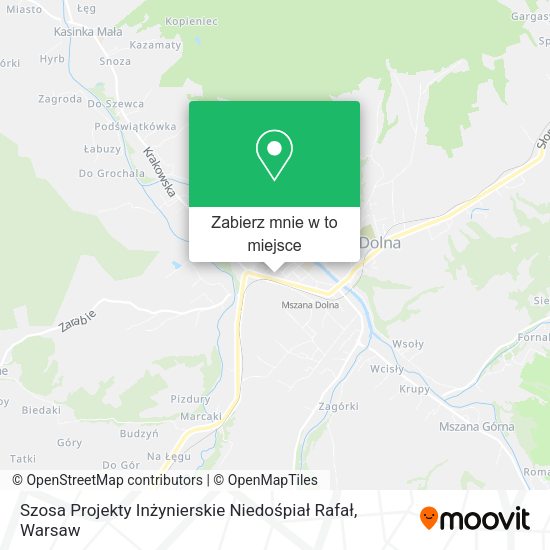 Mapa Szosa Projekty Inżynierskie Niedośpiał Rafał