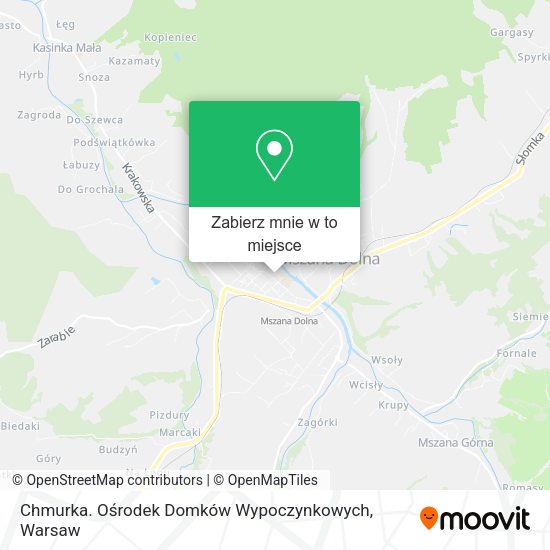 Mapa Chmurka. Ośrodek Domków Wypoczynkowych