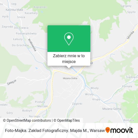 Mapa Foto-Majka. Zakład Fotograficzny. Majda M.