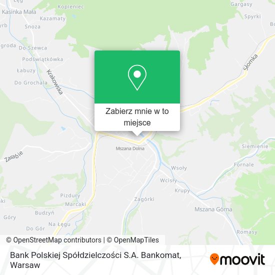 Mapa Bank Polskiej Spółdzielczości S.A. Bankomat