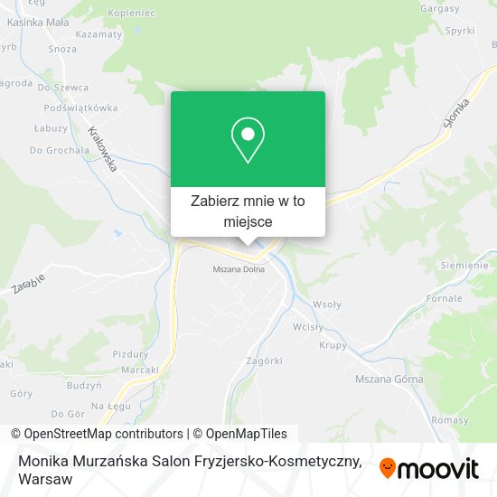 Mapa Monika Murzańska Salon Fryzjersko-Kosmetyczny