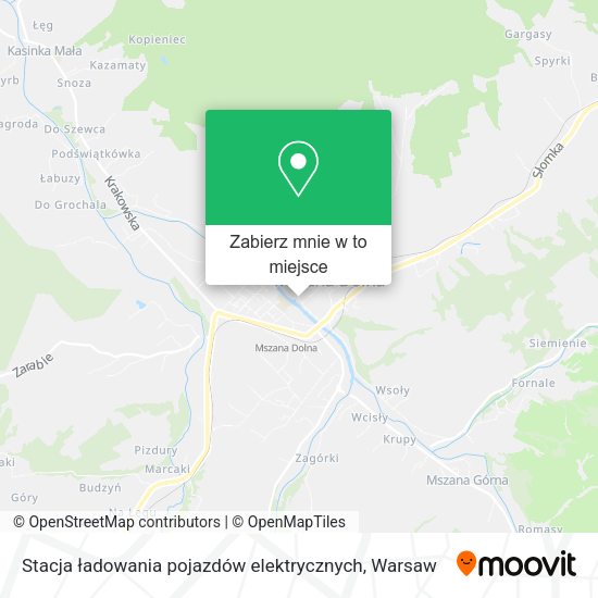 Mapa Stacja ładowania pojazdów elektrycznych