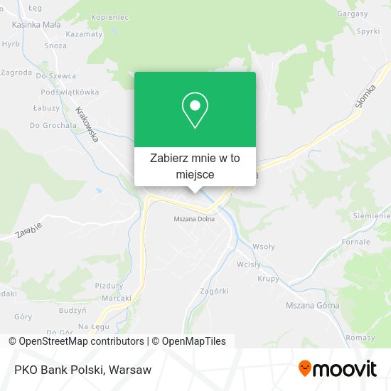 Mapa PKO Bank Polski