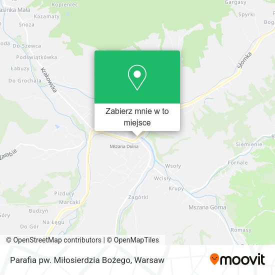 Mapa Parafia pw. Miłosierdzia Bożego