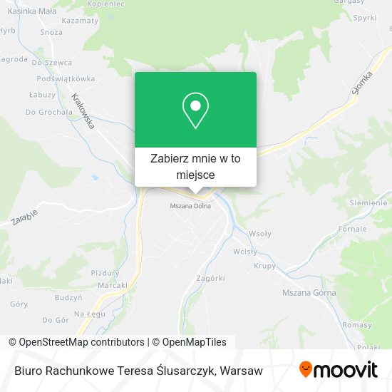 Mapa Biuro Rachunkowe Teresa Ślusarczyk