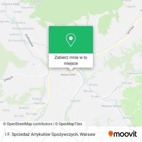 Mapa I F. Sprzedaż Artykułów Spożywczych