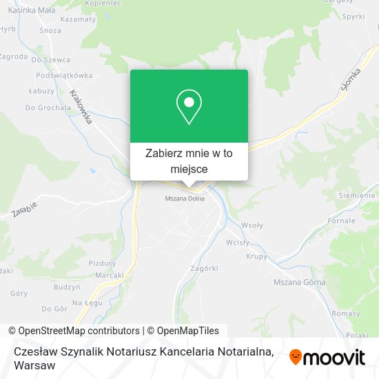 Mapa Czesław Szynalik Notariusz Kancelaria Notarialna