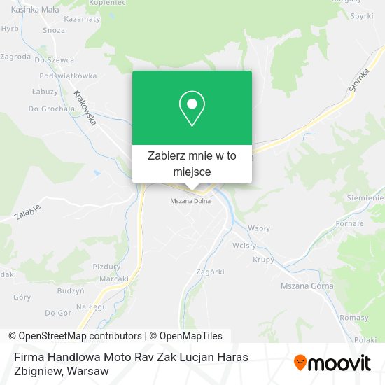 Mapa Firma Handlowa Moto Rav Zak Lucjan Haras Zbigniew