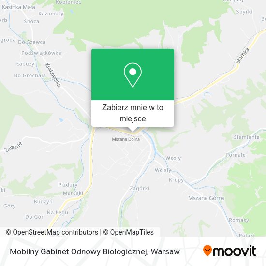 Mapa Mobilny Gabinet Odnowy Biologicznej