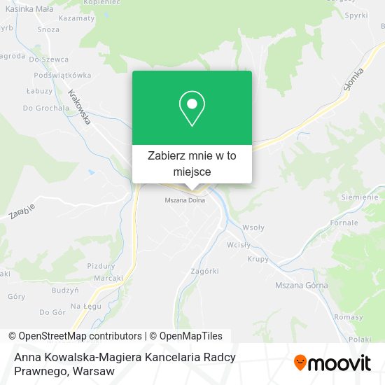 Mapa Anna Kowalska-Magiera Kancelaria Radcy Prawnego