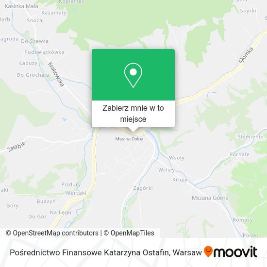 Mapa Pośrednictwo Finansowe Katarzyna Ostafin