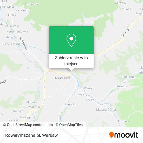 Mapa Rowerymszana.pl