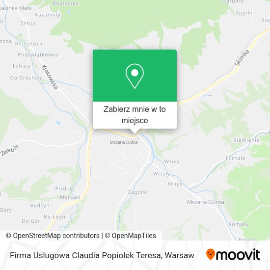 Mapa Firma Uslugowa Claudia Popiolek Teresa