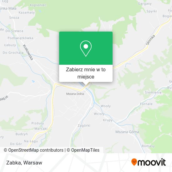 Mapa Zabka