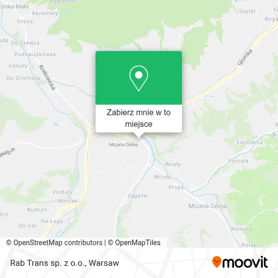 Mapa Rab Trans sp. z o.o.