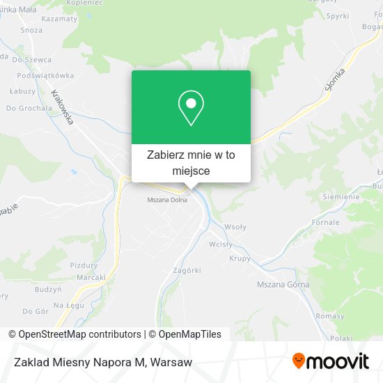 Mapa Zaklad Miesny Napora M