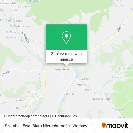 Mapa Szembek Ewa. Biuro Nieruchomości