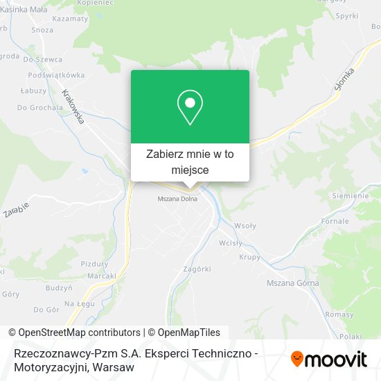 Mapa Rzeczoznawcy-Pzm S.A. Eksperci Techniczno - Motoryzacyjni