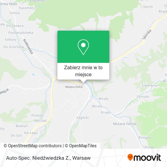 Mapa Auto-Spec. Niedźwiedzka Z.