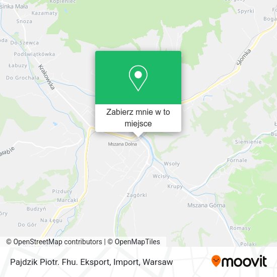 Mapa Pajdzik Piotr. Fhu. Eksport, Import